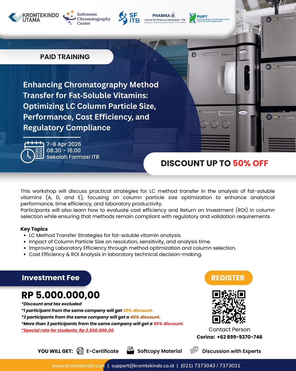 Kromtekindo Utama - [PAID TRAINING] Enhancing Chromatography Method ...